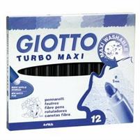 COLORI GIOTTO TURBO MAXI X 12 MONOCOLORE NERO