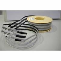 NASTRO DOUBLE ANIMATO 30MM X 15MT ARG/NERO (18) ART.463