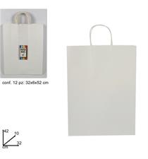 BUSTA REGALO CARTA BIANCA 42X10X32/WHITE