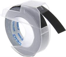 DYMO OMEGA NASTRO A RILIEVO 3D-BIANCO/NERO -9MMX3MT
