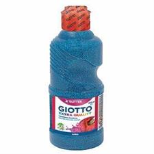 GIOTTO TEMPERA PRONTA GLITTER 250 ML CYAN