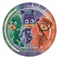 F.PJ MASKS PIATTI 20 CM. X 8 PEZZI