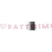 BATTESIMO ROSA FESTONE 6 X 0.25MT