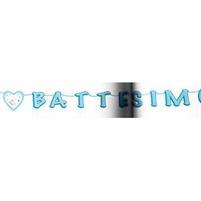 BATTESIMO CELESTE FESTONE 6 X 0.25MT