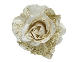 APPEND.BIANCO FIORE ROSA C/CLIP D.13 H.6 CM.