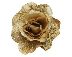 APPEND.ORO FIORE ROSA C/CLIP D.13 H.6 CM.