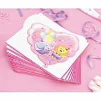 E.PRIMO COMPLEANNO ROSA TOVAGLIOLI 3 VELI X 20 PEZZI BABY GIRL