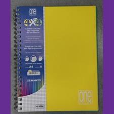 ONE COLOR PPL A4 4X4 FORI/SPIRALATO FF 120+4 -4MM