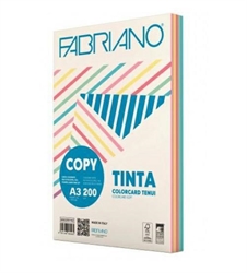 FOGLI A3 200GR COPYTINTA TENUI MULTICOLOR 100FF