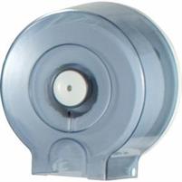 DISPENSER CARTA IGIENICA MINI JUMBO  trasp./bianco-