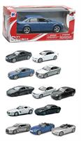 NEWRAY 1:24 EUROPEAN CAR 7 STYLES CM.19,5 IN WINDOW BOX