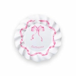 E.BATTESIMO ROSA A.PIATTI 20 CM. X 8 PEZZI