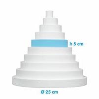 POLISTIROLO TONDO H 5 CM 25