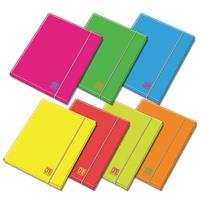 CARTELLE CON ELASTICO ONE COLOR A4 DORSO 1,2 FLUO