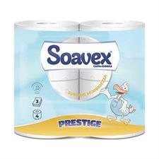 CARTA IGIENICA SOAVEX PRESTIGE 3 VELI 4 ROTOLI