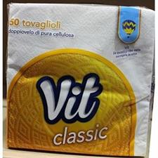TOVAGLIOLI BIANCHI CM.33X33 2V VIT -50 PZ