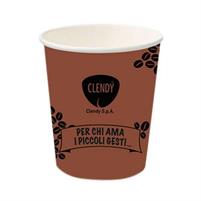 ASPORTO-BICCHIERI CARTA CAFFE 75cc MARRONI CLENDY CF. 50  pezzi