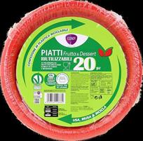 FESTAIOLI ROSSO PIATTI DOLCE D.170 X 20 PEZZI-CLENDY