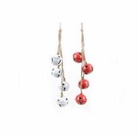 APPEND.ROSSO/BIANCO CAMPANELLE IN METALLO D.CM 5,5