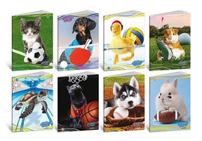 MAXI QUADERNI 100 GR. A. 18FF+1 ACTIVITY PETS CF.10 PZ RIG.10MM