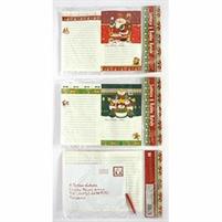 SET LETTERA BABBO NATALE + BUSTA+ MATITA H. 21X13CM. 2ASS.
