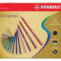 MATITE STABILO ORIGINAL ACQUARELLABILE SCATOLA METALLO 24 PEZZI