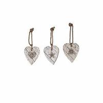 APPEND.BIANCO/NATURALE CUORE IN CORTECCIA cm 11x13x2
