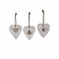 APPEND.BIANCO/NATURALE CUORE CORTECCIA cm 16x19x2
