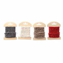 Gomitolo in misto lana mt 2,5 colori assortiti confezio