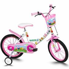 BICICLETTA 14 PIG TELAIO BIANCO/ROSA