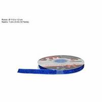 NASTRO VELLUTO GLITTERATO 1CM X 9MT BLU