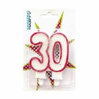 30 ANNI CANDELA GLITTERATA