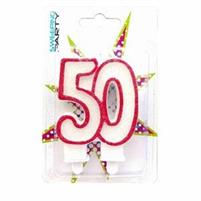 50 ANNI CANDELA GLITTERATA