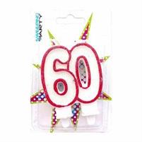 60 ANNI CANDELA GLITTERATA