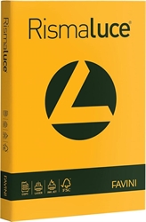 FOGLI A3 200GR.COLORATI RISMA LUCE X 125 FOGLI GIALLO ORO