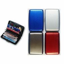 PORTA CARDS 7 TASCHE IN ALLUMINIO