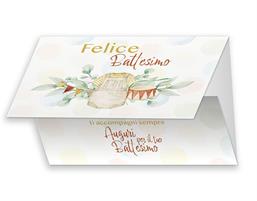 BIGLIETTINI BATTESIMO 11,5X16 PORTASOLDI -LINEA MILLEFORME