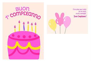 BIGLIETTINI 1 ANNO 11,5X16- LINEA MILLEFORME