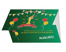 BIGLIETTINI 1 ANNO 11,5X16 PORTASOLDI -LINEA MILLEFORME