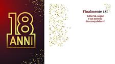 BIGLIETTINI 18 ANNI 11,5X16 -LINEA MILLEFORME