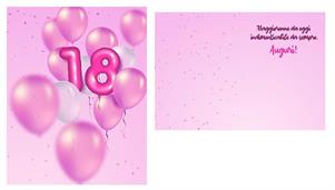 BIGLIETTINI 18 ANNI 11,5X16 -LINEA MILLEFORME