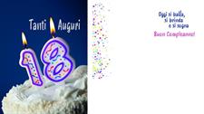 BIGLIETTINI 18 ANNI 11,5X16 -LINEA MILLEFORME