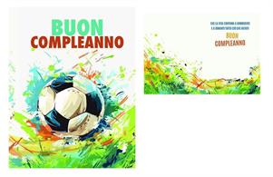 BIGLIETTINI COMPLEANNO 11,5X16 SPORT-LINEA MILLEFORME