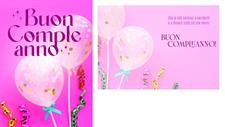 BIGLIETTINI COMPLEANNO 11,5X16 -LINEA MILLEFORME