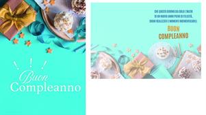 BIGLIETTINI COMPLEANNO 11,5X16 -LINEA MILLEFORME