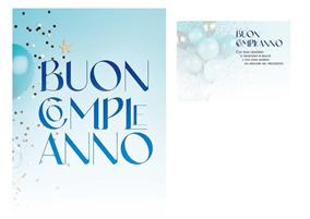 BIGLIETTINI COMPLEANNO 11,5X16 -LINEA MILLEFORME