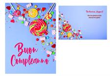 BIGLIETTINI COMPLEANNO 11,5X16 -LINEA MILLEFORME