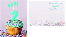BIGLIETTINI 2 ANNI 11,5X16- LINEA MILLEFORME