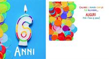 BIGLIETTINI 6 ANNI 11,5X16- LINEA MILLEFORME