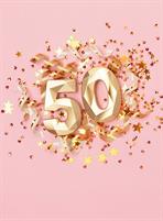 BIGLIETTINI 50 ANNI 11,5X16 -LINEA MILLEFORME